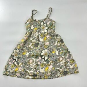 Liberty of London for Target 100% Cotton Earth Tones Neutral Floral Dress Size S